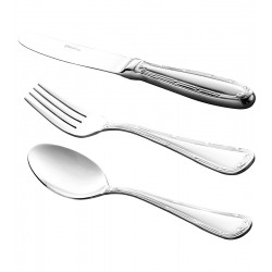 Faqueiro 130 Peças Croisé Em Aço Inox Wolff Com Estojo De Madeira